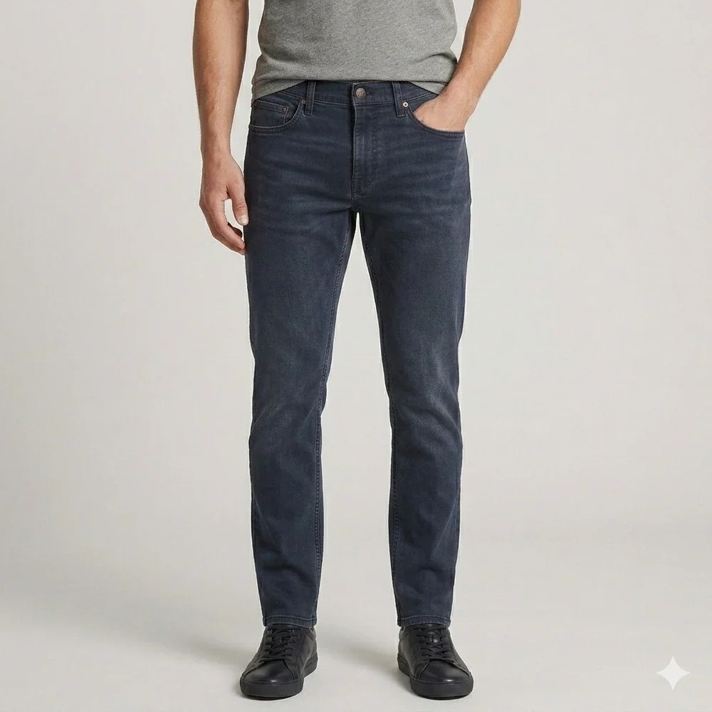 Banana Republic‎ Traveler Pants Men 33 Slim Fit Blue Jeans Wash 33x34